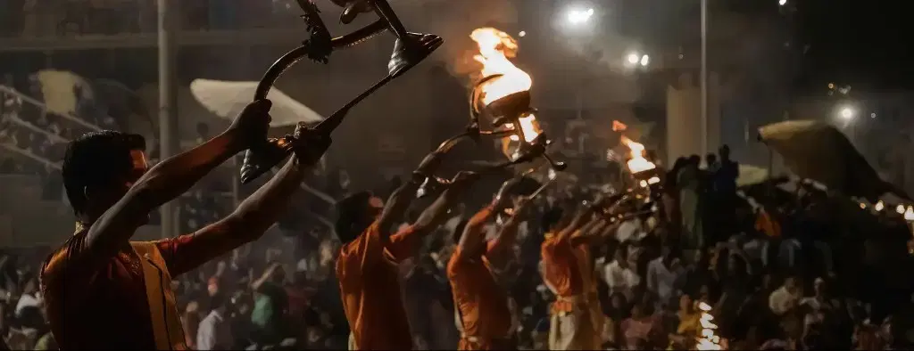 Ganga Aarti ceremony